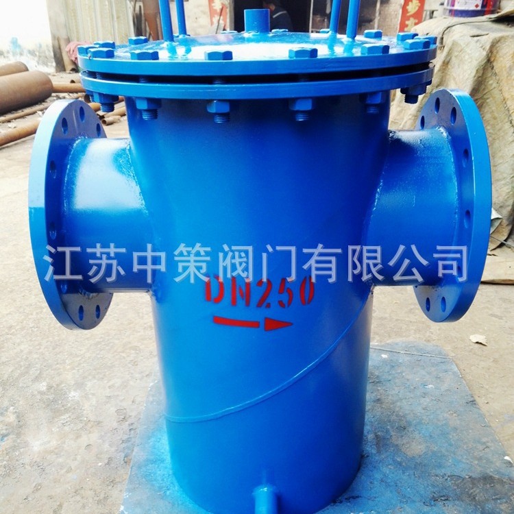 铸钢不锈钢篮式法兰过滤器SBLK LPGK-16RLT型直通式过滤阀DN-600