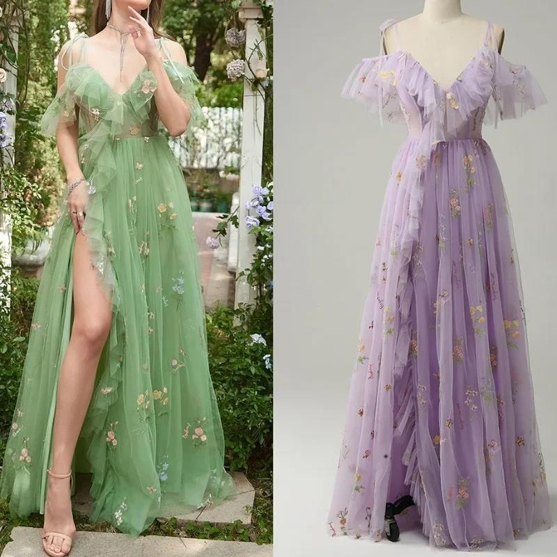 Evening Dress with Straps 2026 New Amazon Long Sister Dress Bridesmaid Dress Birthday Coming-Of-Age Ceremony Performance Dress Evening Dress with Straps 2026 New Amazon Long Sister Dress Bridesmaid Dress Birthday Coming-Of-Age Ceremony Performance Dress
