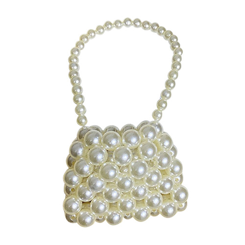  summer pearl bag female internet celebrity small bag crossbody bag versatile mini retro handwoven ins pearl bag
