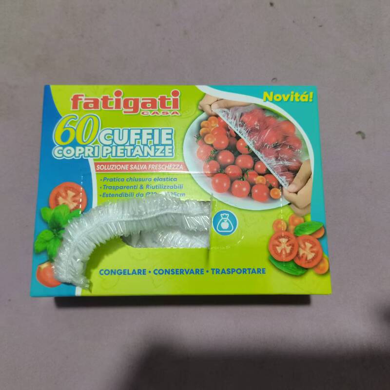家庭用使い捨てラップフィルムカバー、外国貿易専用食品グレードラップフィルムカバー、ボウルカバー、残り物の伸縮性口|undefined