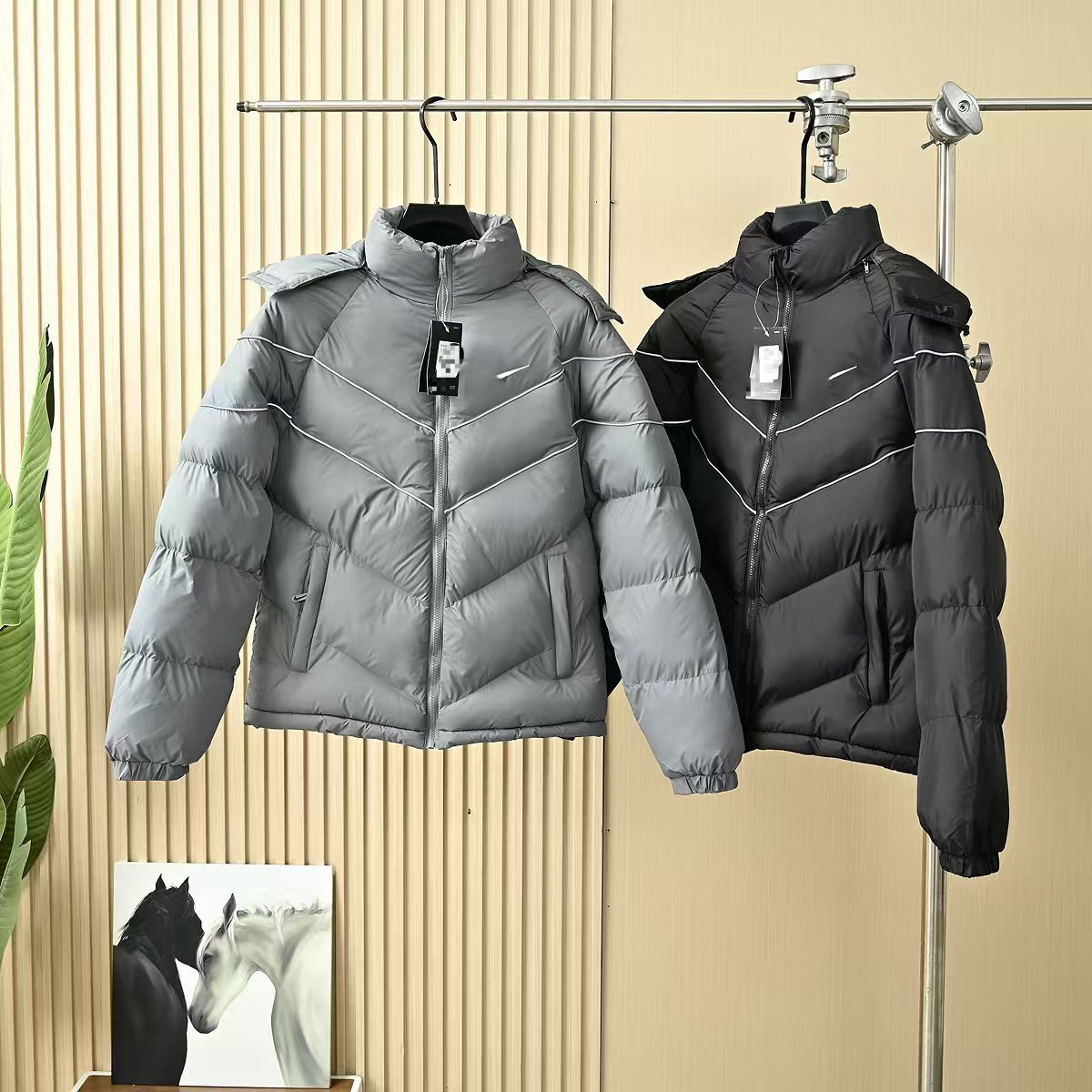 26 Autumn/Winter New Down Cotton Jacket Sport Storm-FIT Detachable Hood Windproof Warm Jacket Cotton Coat