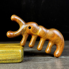 金絲檀木螞蟻款多功能按摩梳 男女辦公家用除疲勞小禮品 新款上市