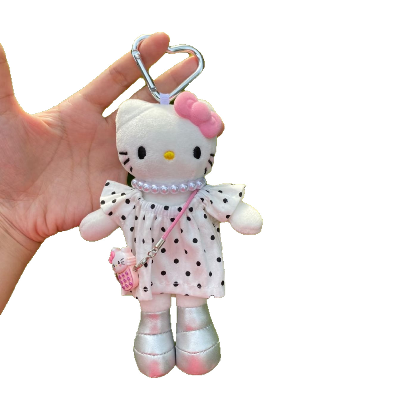 かわいいイン新しい白い皮膚の長い脚ぬいぐるみペンダント人形バッグペンダントぬいぐるみキーホルダーギフト