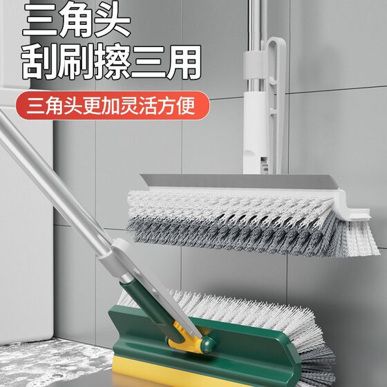Household Toilet Floor Brush Hard Hair Sewing Cleaning Long Handle Floor Brush Toilet Tile Scraping