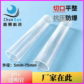 厂家批发pvc透明硬管圆管 羽毛球包装管 直径5-75mm高透明硬管
