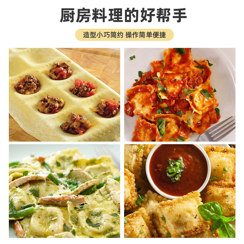 FUENTE fabricante de diez hoyos italiano cuadrado dumpling molde DIY pastelería herramienta para hornear italiano fondant cake molde