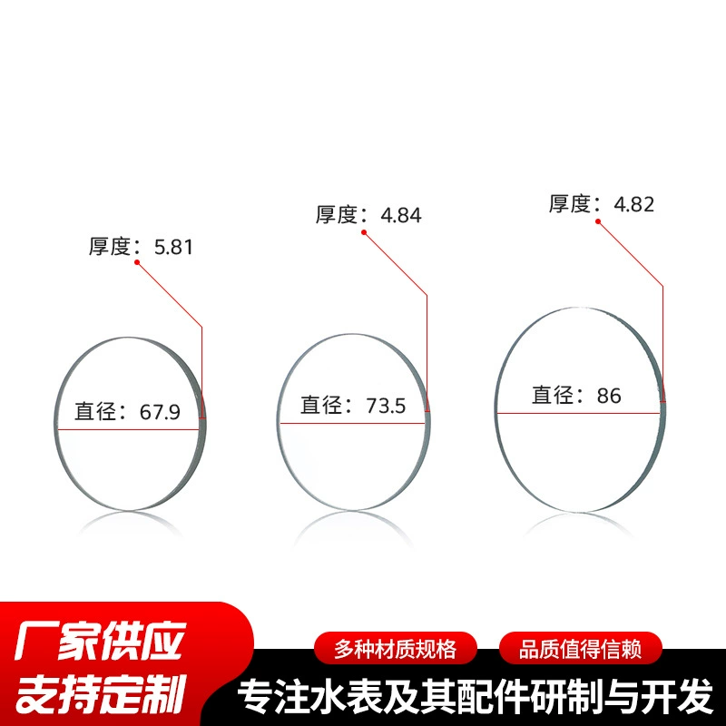Оптовая продажа от производителя, прозрачный счетчик воды, стеклянная крышка, инструмент, круглая пластина из закаленного стекла, утолщенные аксессуары для счетчика воды с защитой от замерзания