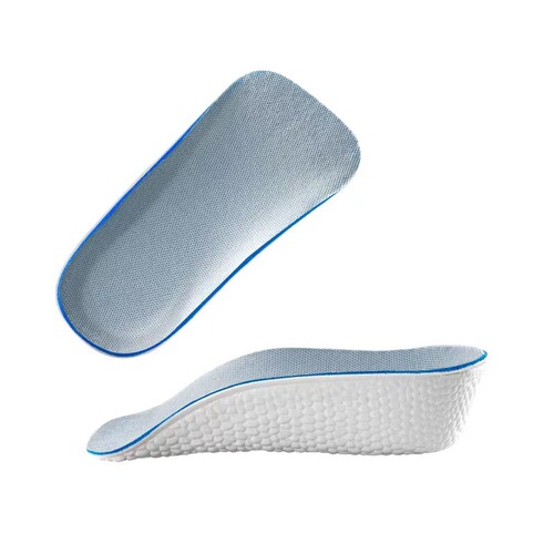 Men's and Women's Invisible Insoles for Heel Lift, Half Insole with Arch Support, Non-Slippery for Sports Shoes