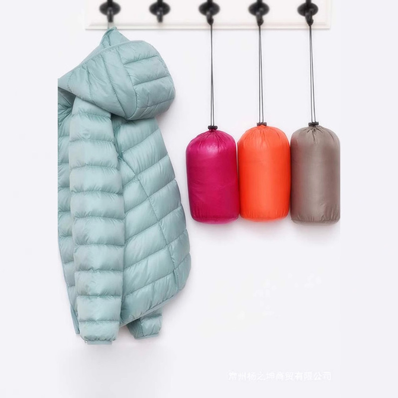 Lightweight down Jacket Women's New Short Hooded Warm White Duck down Fashion Autumn Four Seasons Large Size Lightweight Jacket