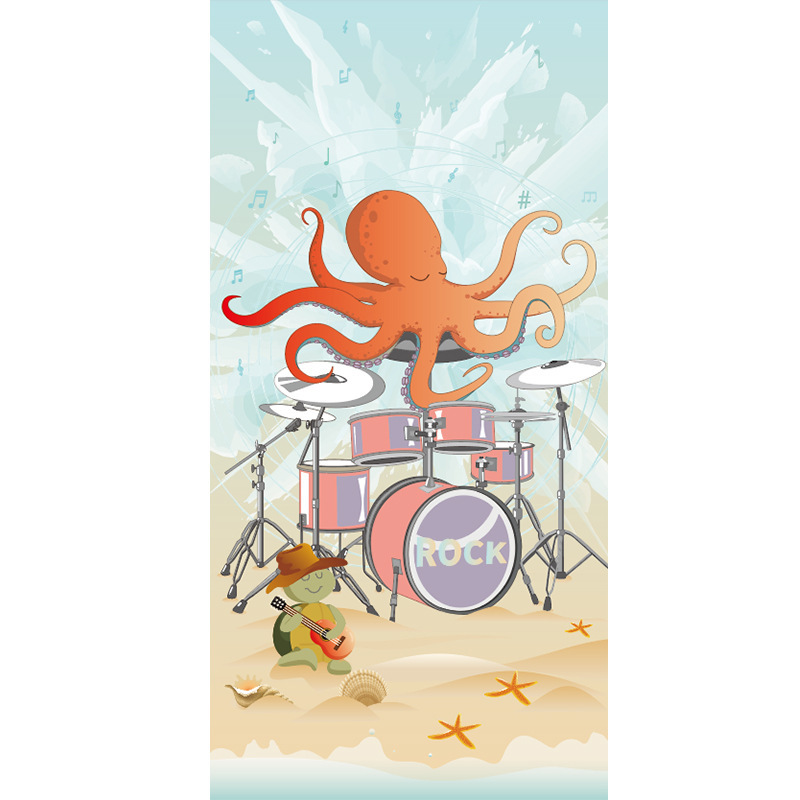 27 문어 드러머 (양면 벨벳 + 단면 인쇄)