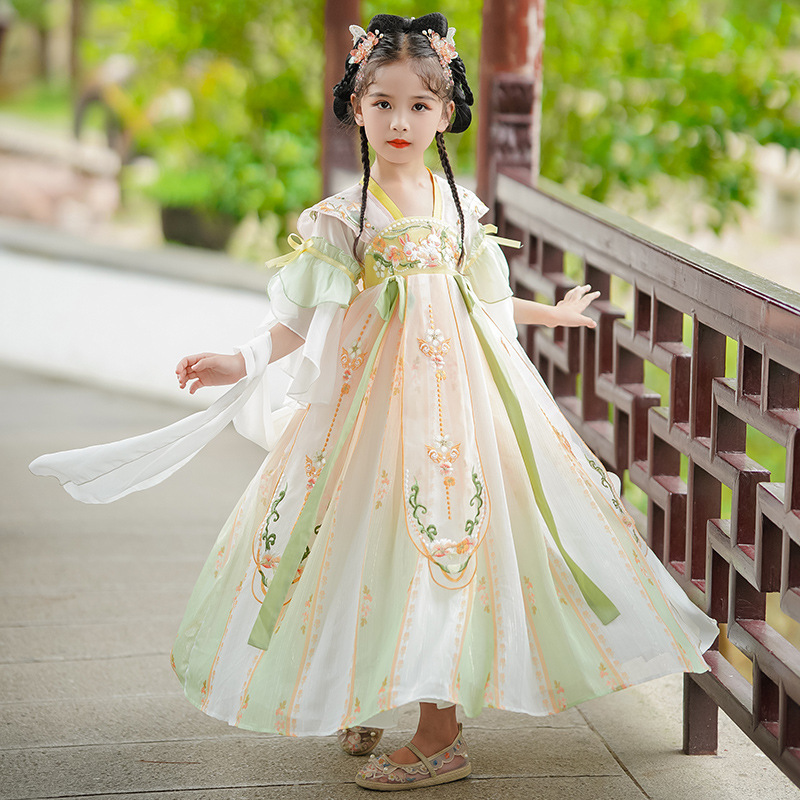 Hanfu Girls' Dress Summer 2026 New Style Children's Tang Suit Super Fairy Chinese Style Summer Ancient Style Princess Dress