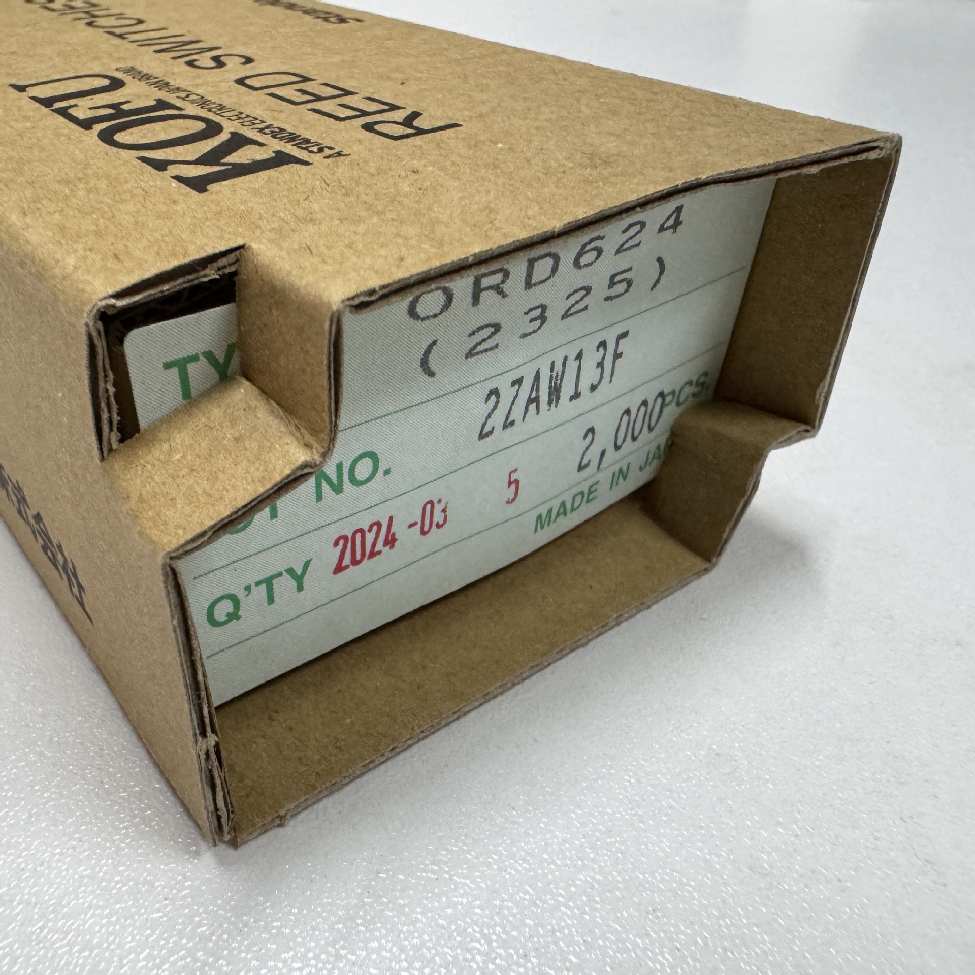 ORD624(2325) 日本原装OKI/KOFU干簧管/磁簧管 常开 现货开关