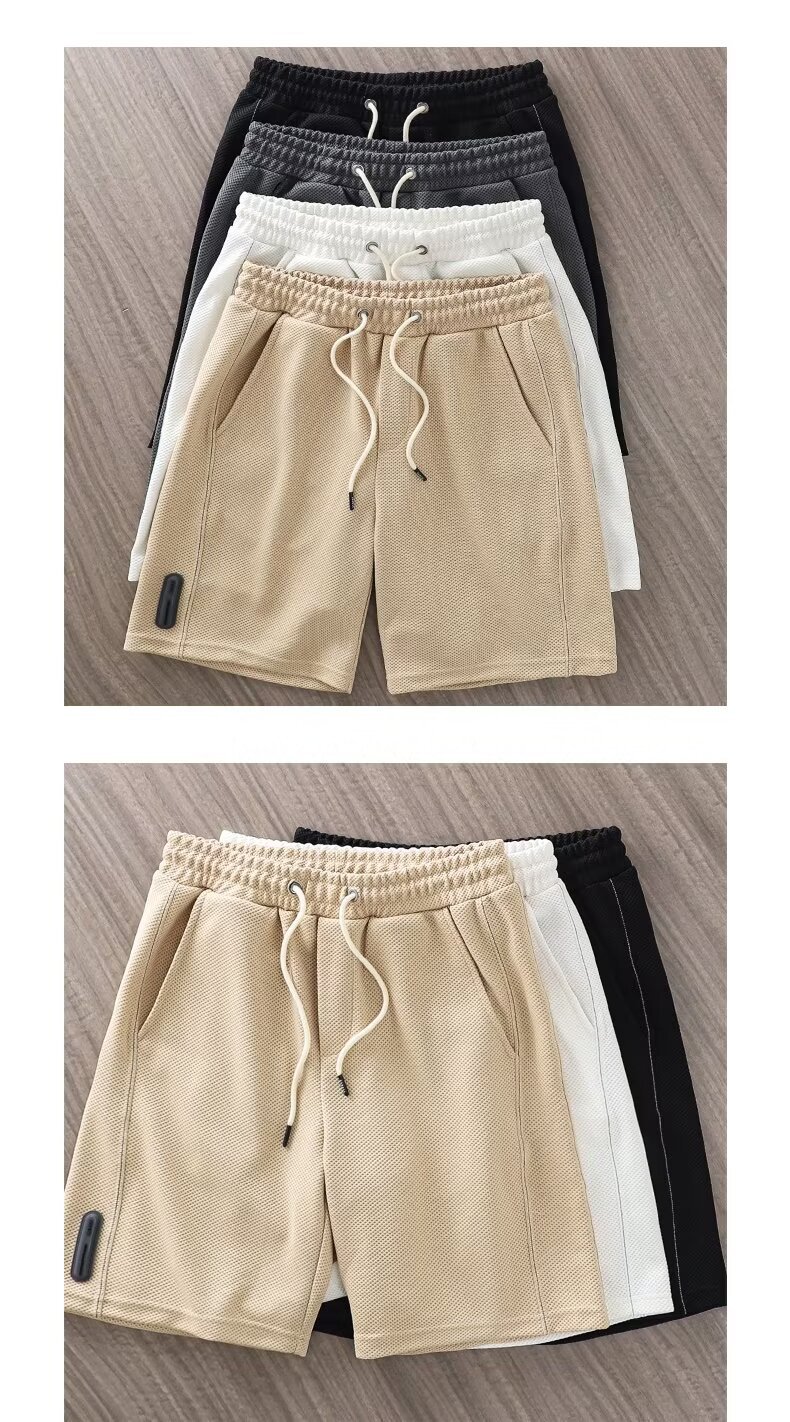 Pantaloncini casual uomo maglia a nido d'ape texture ananas_voghion.com