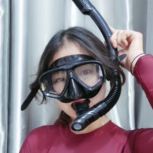 Adult Diving Goggles Equipment Set Snorkeling Two Treasures Waterproof Fully Dry Semi-Dry Snorkel Myopia Mask Swimming Goggles