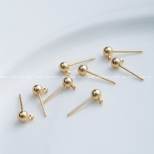14k��ɫ�������18k�𶹶����Ů����Ȧ���diy���y�ֹ������