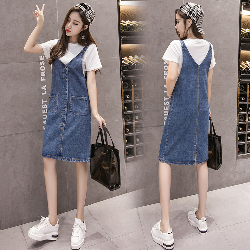 Summer denim summer dress