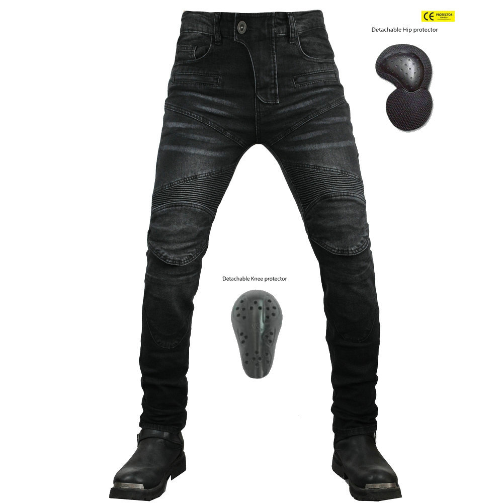 VOLERO motocicleta jeans hombres y mujeres cuatro estaciones al aire libre motocicleta elástica resistente a la caída pantalones de montar actualizar el equipo de protección