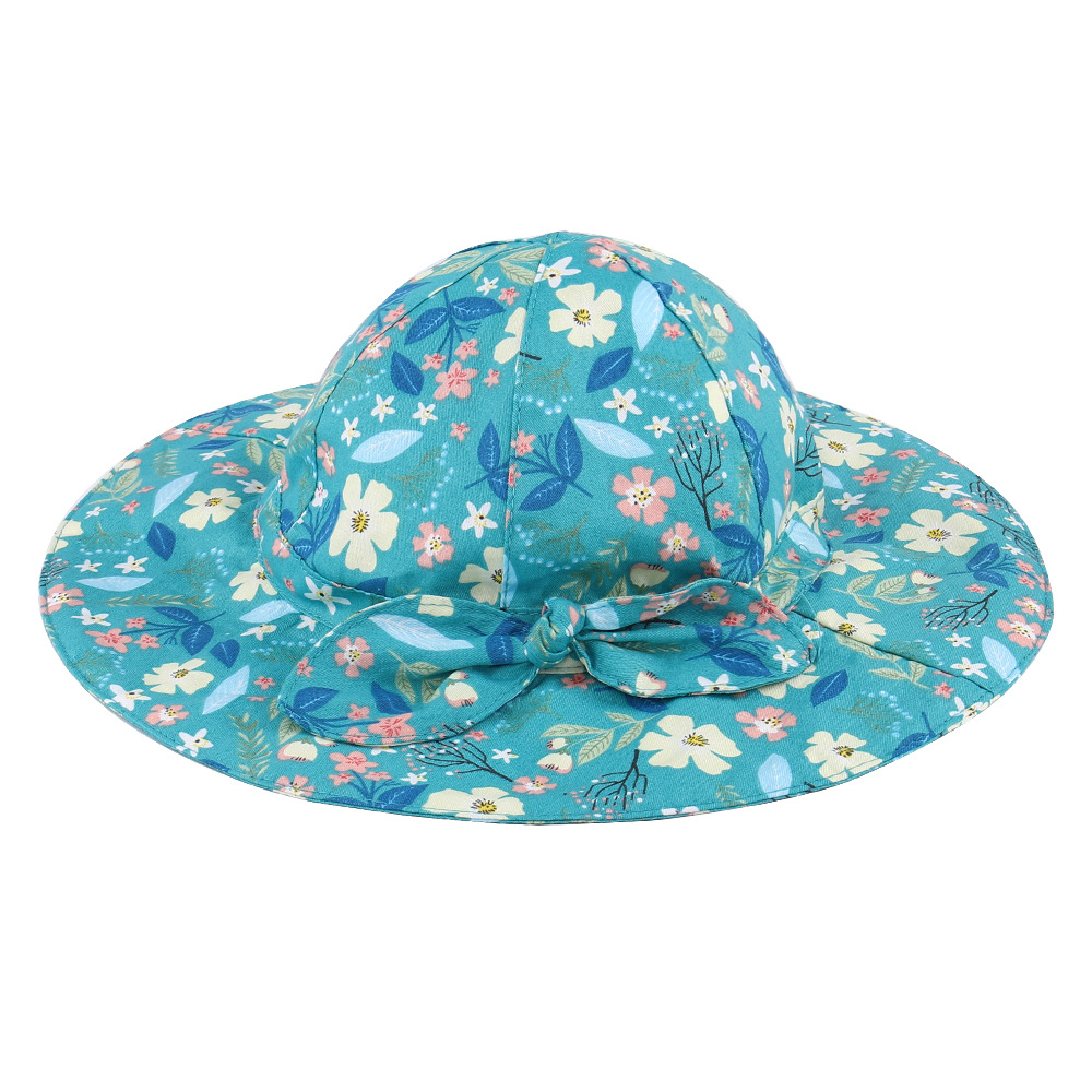 Summer, Spring, Autumn Season Children Unisex Gender Children Unisex Fashion Flower Bowknot Bucket Hat