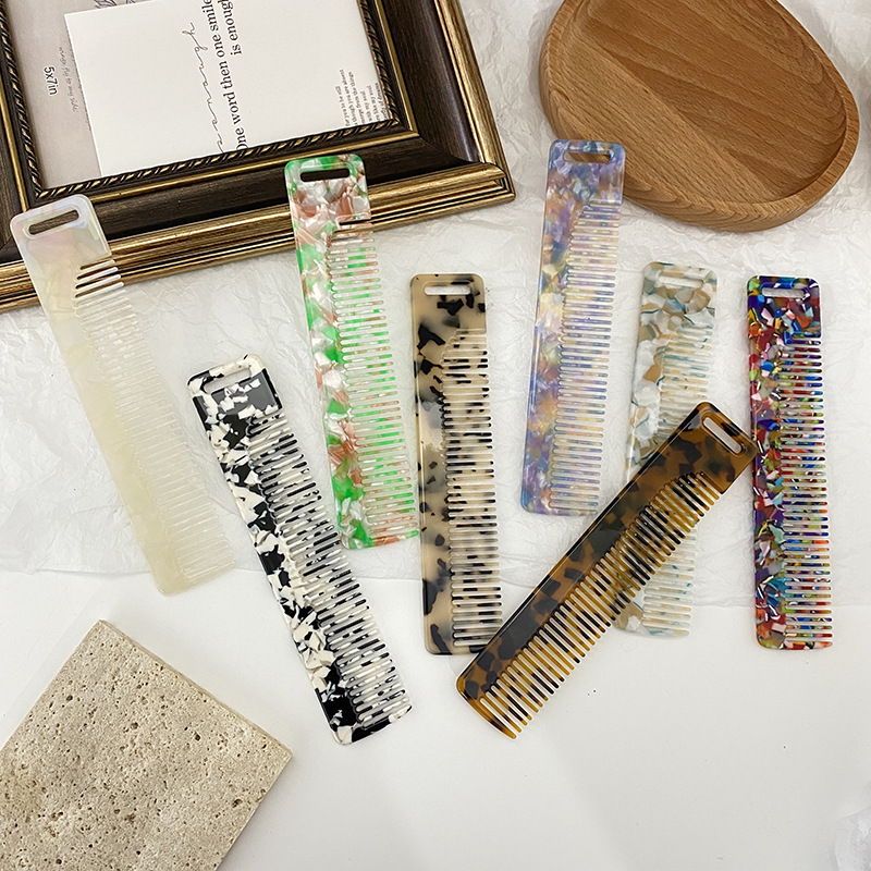 23g Weight Hair Combs Hair Accessories Type 1 Piece Quantity Holiday, Daily Occasion Acetic acid sheets Material Geometric Pattern Women's Gender Stoving Varnish Design Simple Style, Classic Style Style Women's Simple Style Classic Style Geometric Acetic Acid Sheets Stoving Varnish Hair Combs 无
