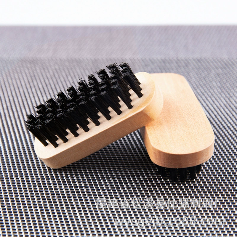 Щетка для обуви из массива дерева 0302, мини-щетка для чистки обуви, деревянная щетка для чистки, набор для полировки обуви, щетка с жесткой щетиной для обуви