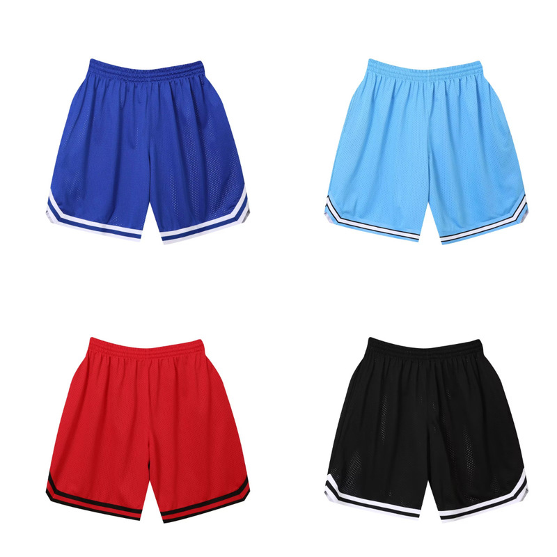 Basketball shorts men's sports loose summer boys American men's mesh double-sided casual pants wholesale custom 0 Basketball shorts men's sports loose summer boys American men's mesh double-sided casual pants wholesale custom 0