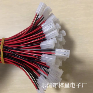 Wiring Harness Processing Ch3.96-2P Single Head Connecting Wire Tail Stripping and Leaving Glue 1007 # 20Awg Red and Black Digital Wire