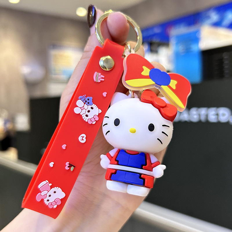 创意三丽鸥摇篮库洛米系列钥匙扣可爱 娃娃机礼品钥匙链男女挂件|undefined