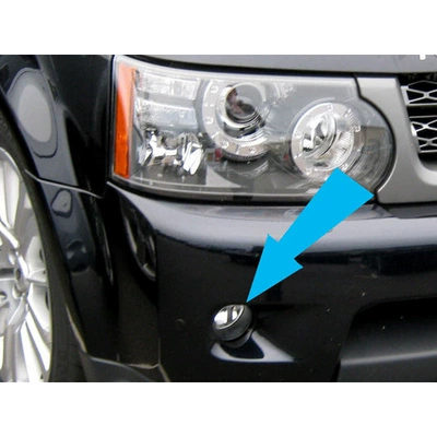 Light frame Sport silver fog light decorative