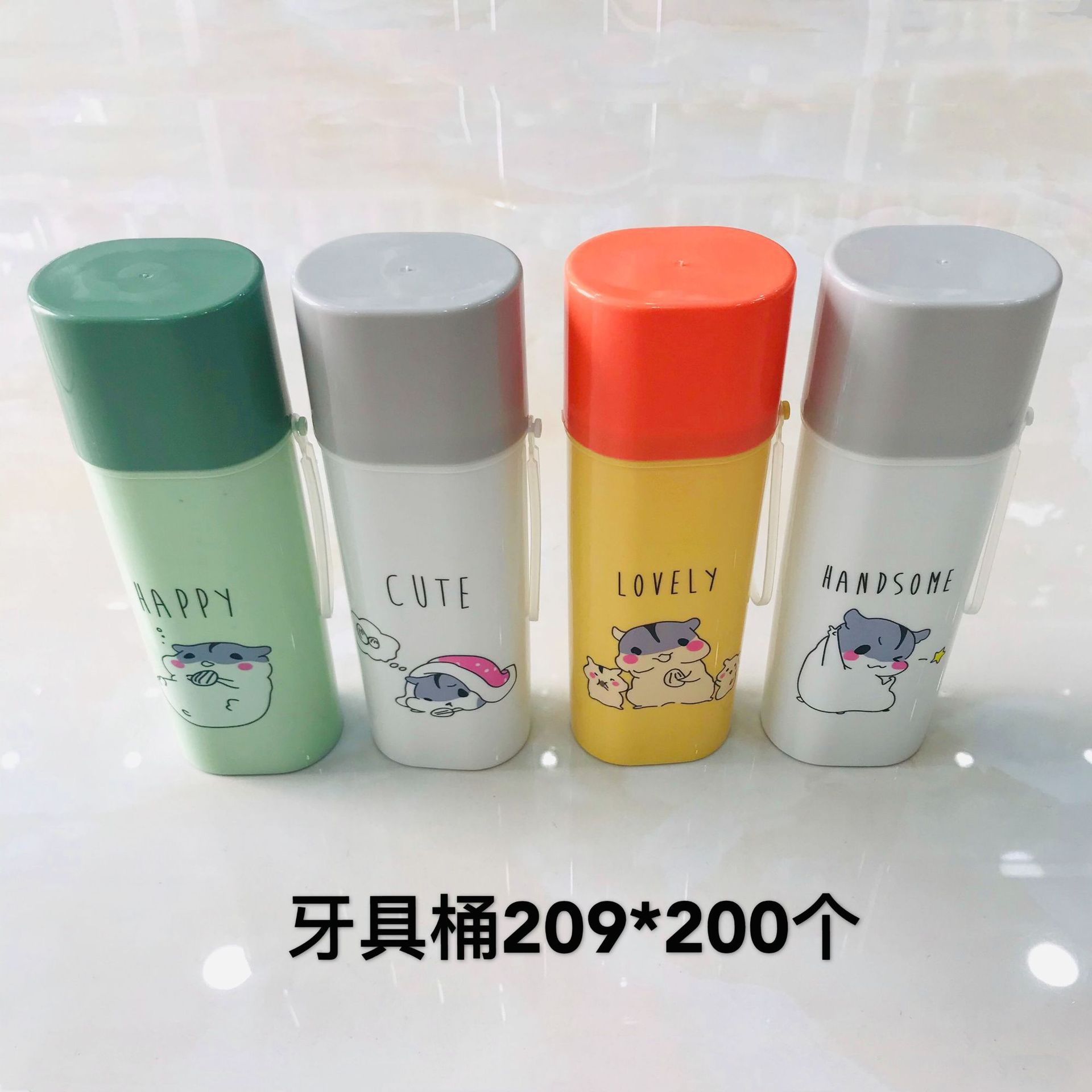 Viaje de negocios taza de lavado conjunto de caja de cepillo de dientes estudiantes portátiles con cubierta taza de cepillo de dientes viaje al por mayor dormitorio de estudiantes aparatos dentales