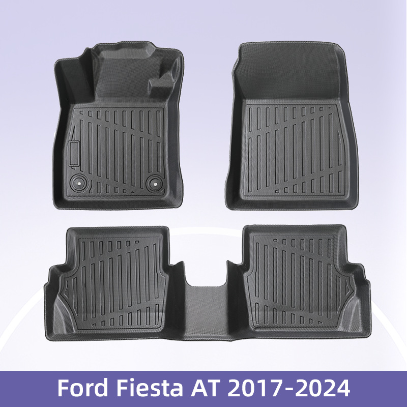 Europa para Ford Fiesta AT2017 - 2024 Combustible 3D TPE cojín de pie para automóvil