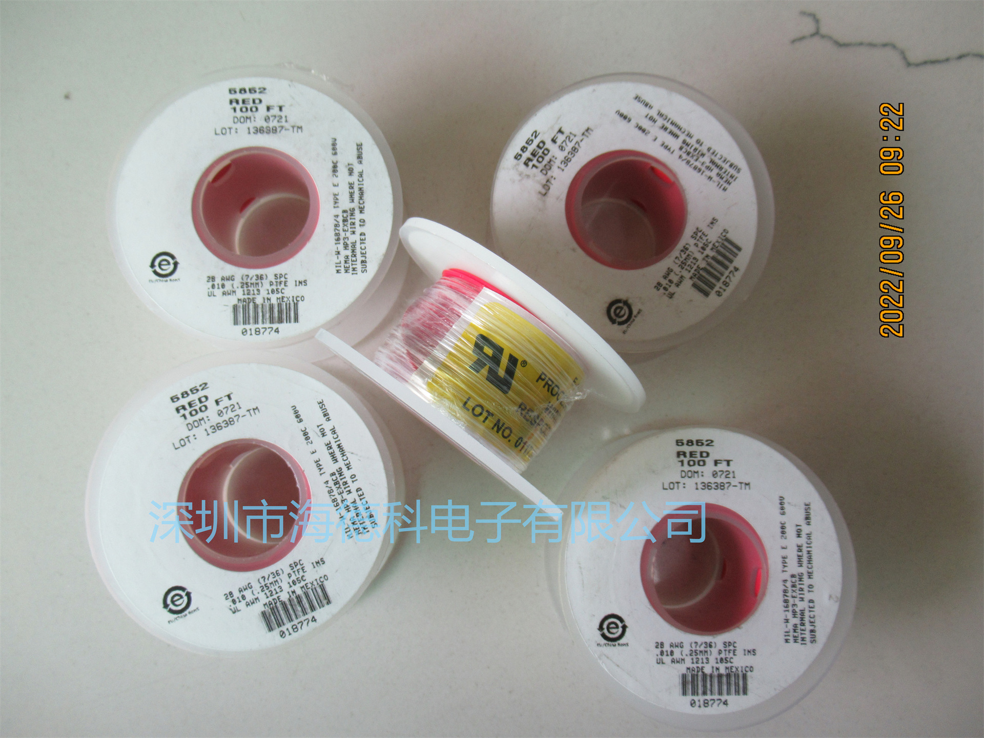 海德科电子 UL1284，UL1232 600V 1/0AWG 电线Alpha wire460001