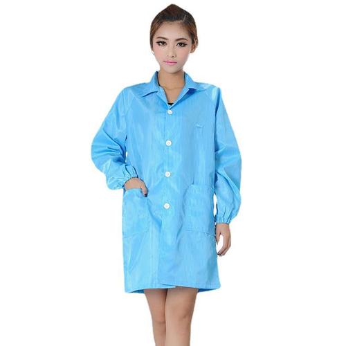 Industrial dust-free workshop work clothes, striped dust-proof clean clothes, coats, anti-static clothes, electronics factory anti-static clothes