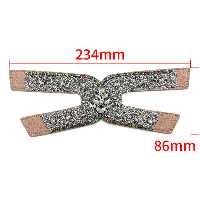 Nuevos accesorios de zapato DIY una sola forma de sandalias de diamante semiacabados zapatillas taladro superior