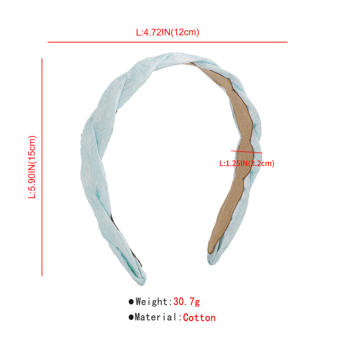 Fashion Solid Color Cloth Lace Hair Band display picture 1