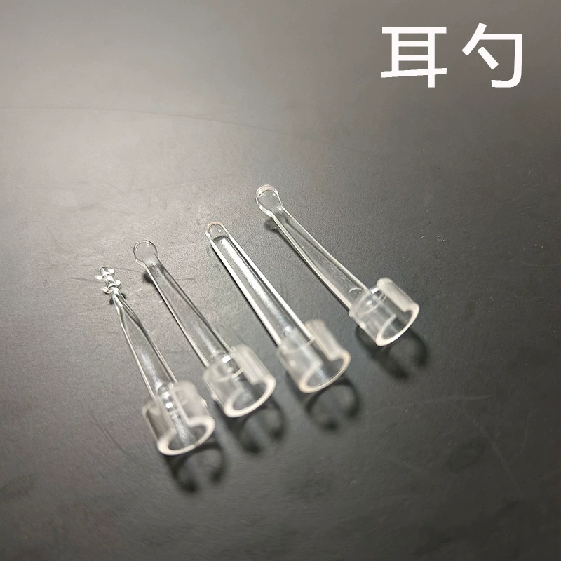 Визуальные аксессуары для чистки ушей: прозрачная насадка для ушных палочек из поликарбоната, внутренний диаметр 5,0 мм, сменная, на проводе, оптом для чистки ушей