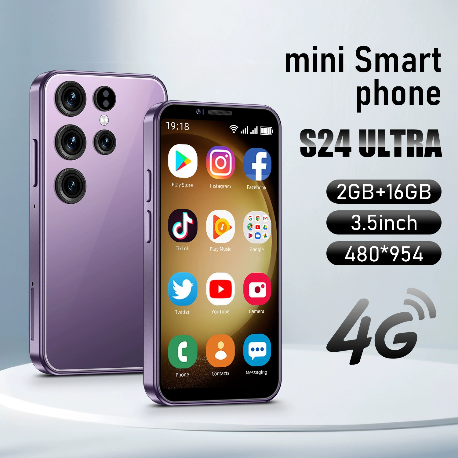Умный маленький мобильный телефон, S24, 16Г, Android, для импорта, 5дюймов