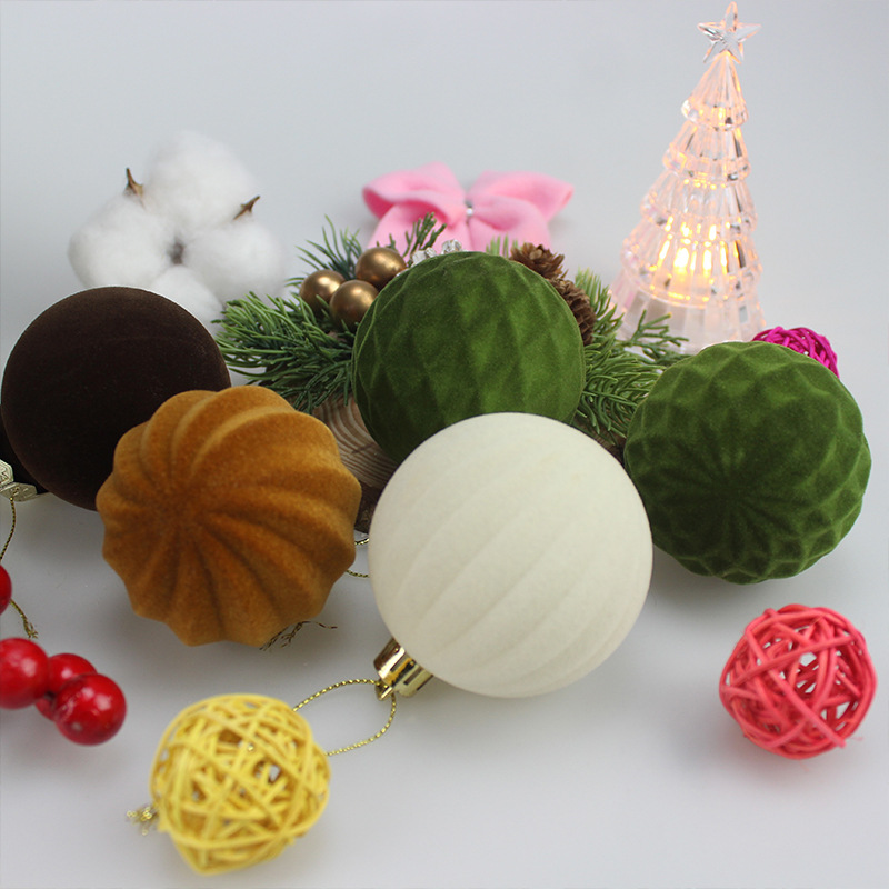 Navidad, accesorios de Navidad, decoraciones navideñas, flocado, colgantes de Navidad, colgantes de decoración del árbol de Navidad