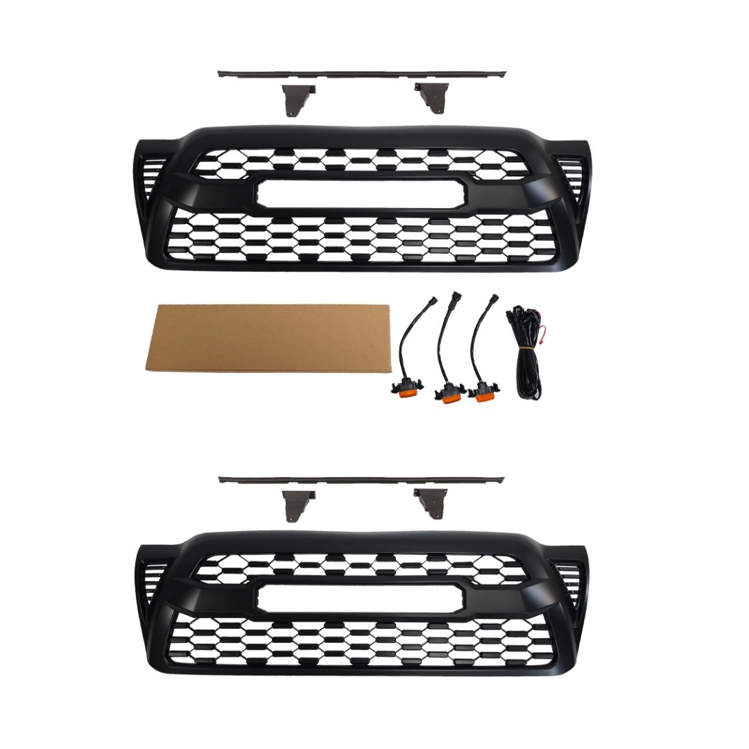 Suitable for 2005-2011 Toyota Tacoma, modified TRD style grille decoration, made of ABS material