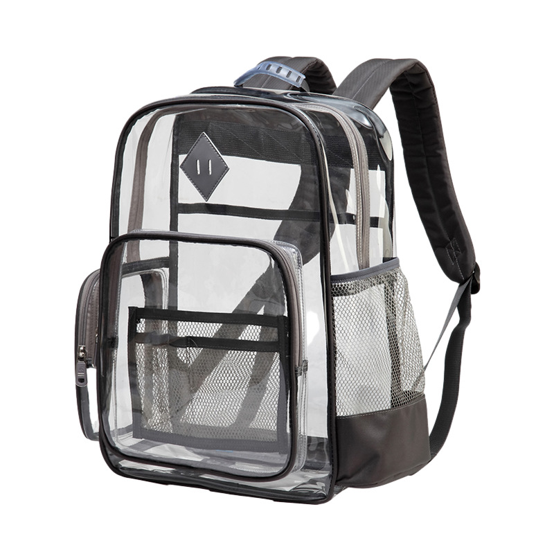 Suministro transfronterizo directo de fábrica mochila transparente impermeable gran capacidad masculina y femenina estudiante de escuela primaria mochila de alto grado al por mayor