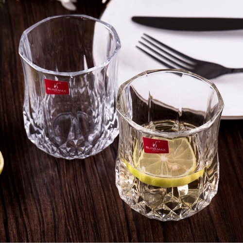 BLinkMax Elegant Diamond Water Glass Whiskey Glass Starry Wine Glass Bar Drinking Tools Cups