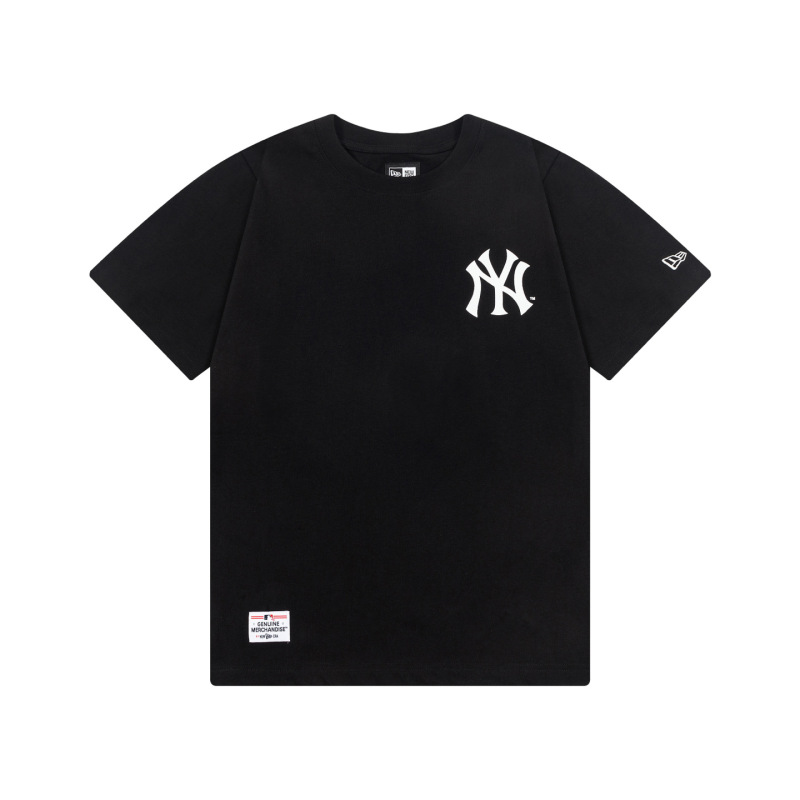 国境を越えた貿易 25S 夏新作 MLB/NY 新しい男性と女性のファッションベーシックラウンドネック半袖 T シャツ男性と女性用|undefined