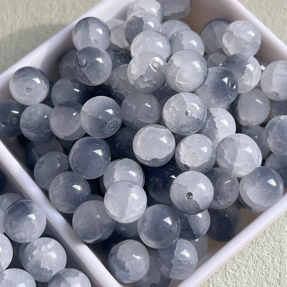 15g Weight Beads Jewelry Making Type DIY Jewelry Accessories Classification 50 PCS/Package Quantity Glass Material Round Pattern Stoving Varnish Design Simple Style, Classic Style Style 50 PCS/Package Glass Round DIY Jewelry Accessories Beads 5