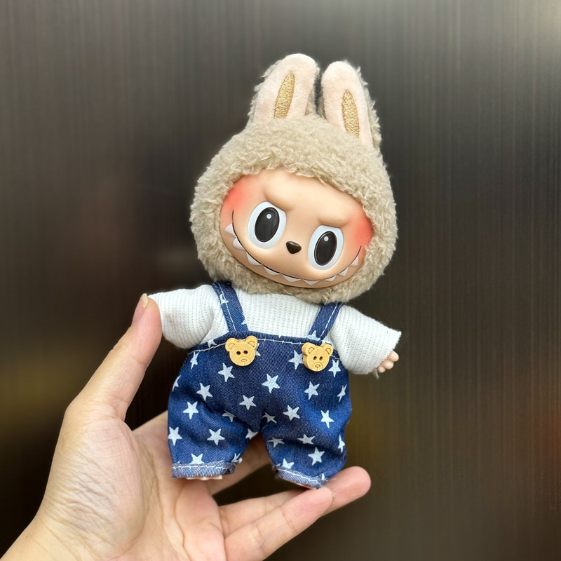 新しいかわいいシュガージェルフェイスラブブドレッシング帽子ペンダントぬいぐるみラブブ人形バッグペンダント|undefined