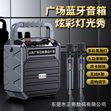 志高M9便携式小型手提音箱户外蓝牙低音炮音响带提词器广场舞专用