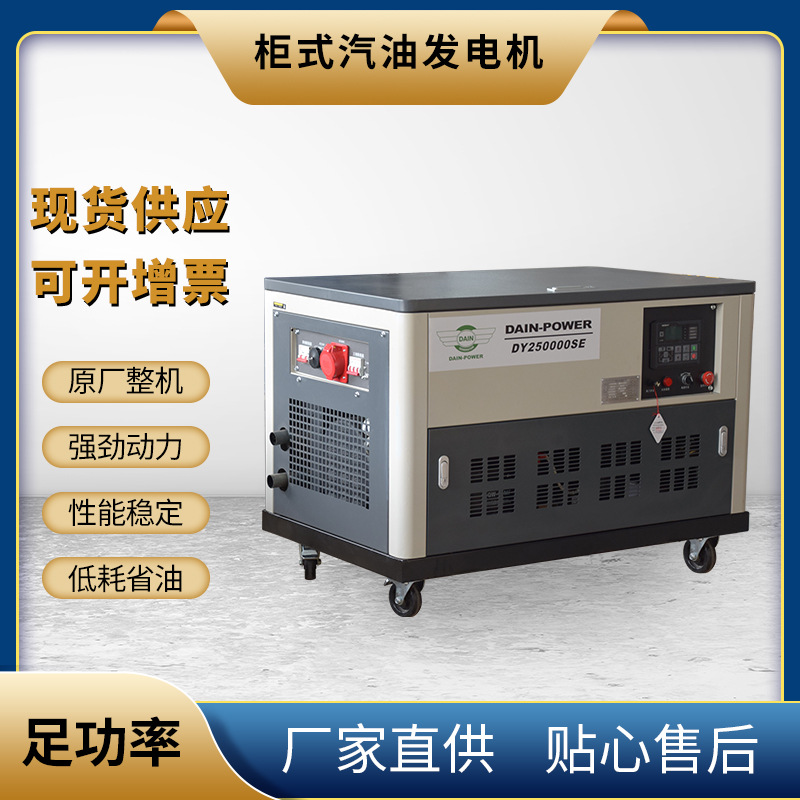 15-20kW 等功率柜式汽油发电机组 \大功率柜式四缸水冷汽油发电机