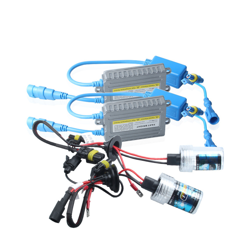 跨境热销汽车氙气灯12V55W快启DC直流HID套装超亮远光近光前大灯