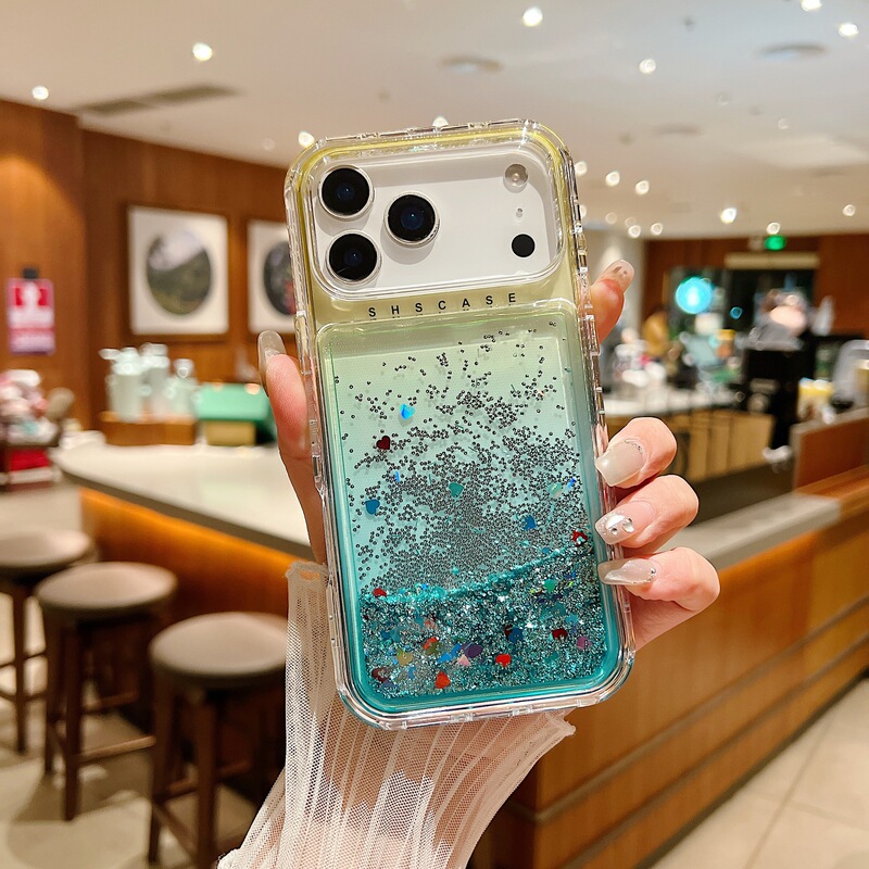 适用iPhone17Promax手机壳梦境渐变三合一流沙苹果16pro/15防摔保|undefined