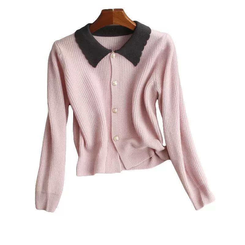 Cute elegant woolen cardigan, winter sweater
