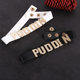 PUDDIN clown female necklace Suicide Squad collar Suicide Squad necklace letter leather collar