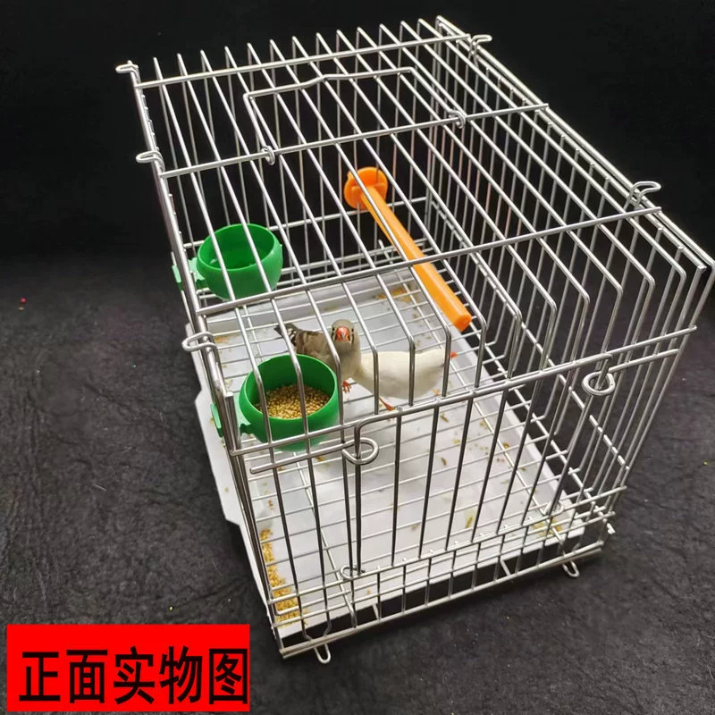 Маленькая клетка для птиц, маленькая клетка для попугаев, металлическая оцинкованная клетка, клетка для прогулок с попугаем, доставка и транспортировка, переносная клетка для прогулок, жемчужная птица